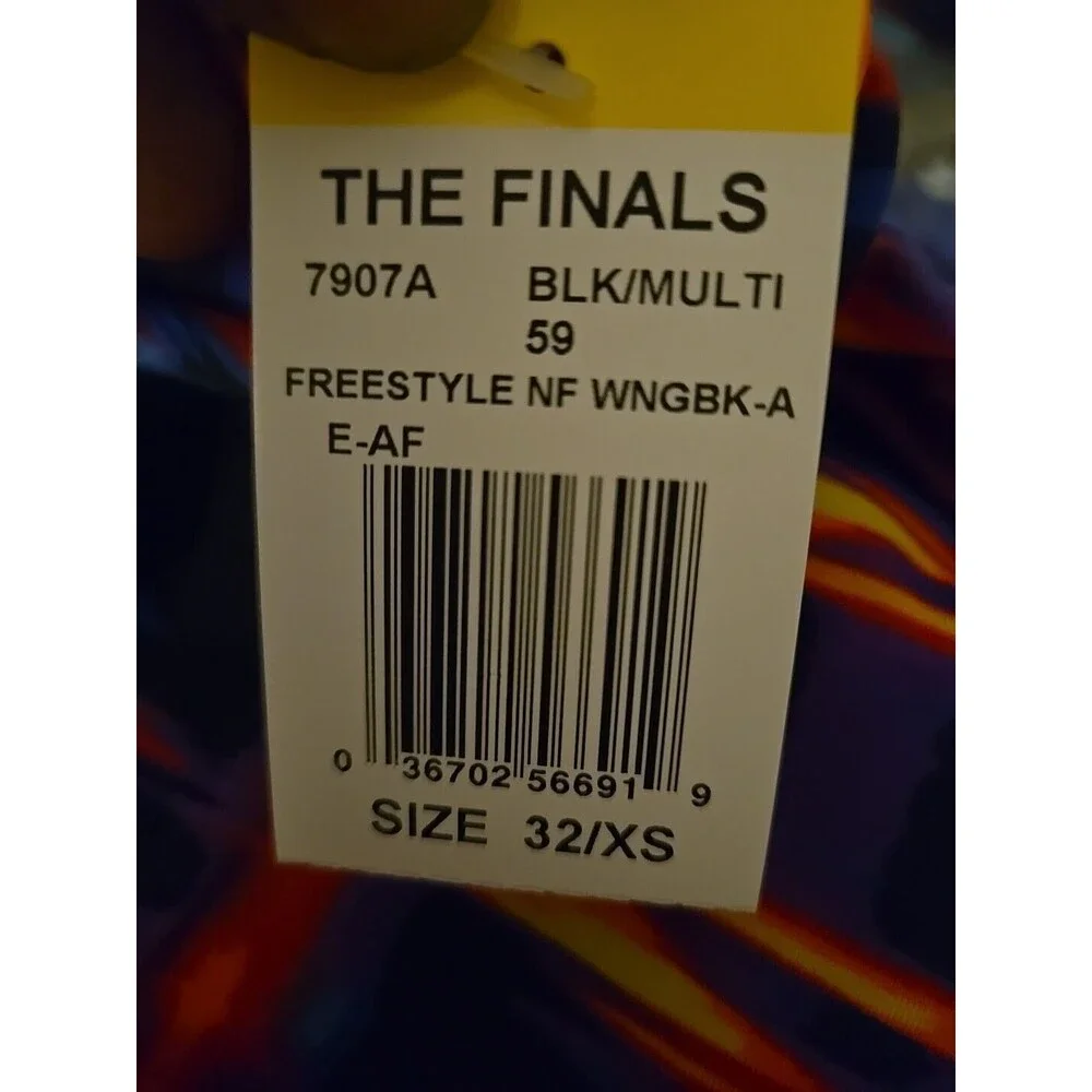 TYR The Finals Women 1pc Freestyle Swimsuit Wing Back Rainbow - Size 32 - New